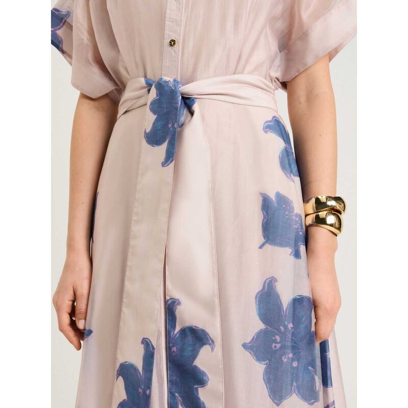 Veronika Maine Ivory Lily Shirtdress image number 2